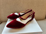 PRE-PRODUCTION SAMPLE - Indy Extra Wide Flat Red Velvet (SAMPLE SALE)