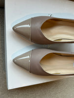 PRE-PRODUCTION SAMPLE - Lisa Extra Wide Heel Mole Leather (SAMPLE SALE)