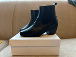 PRE-PRODUCTION SAMPLE - Vallera Extra-Wide Fit Boots - Black Leather (SAMPLE SALE)