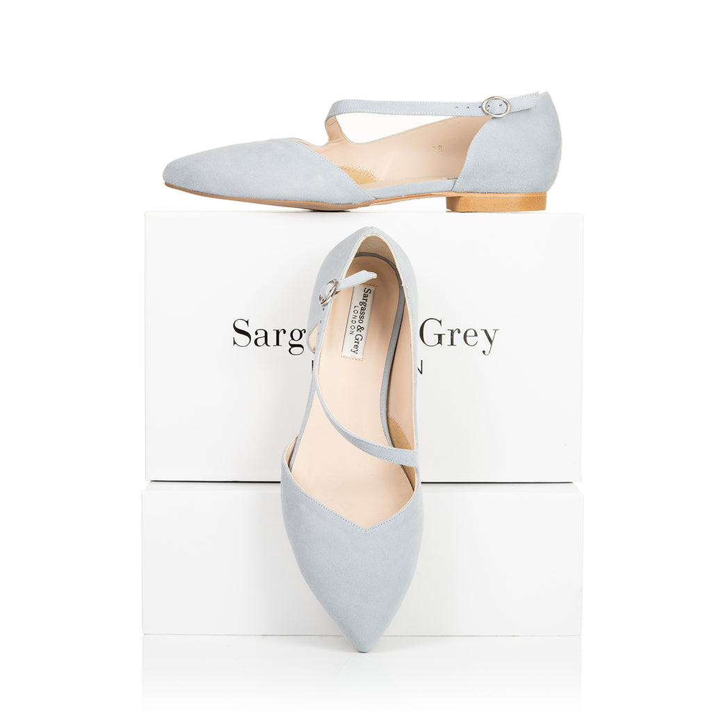 Indy Extra Wide Fit Flats Pale Suede