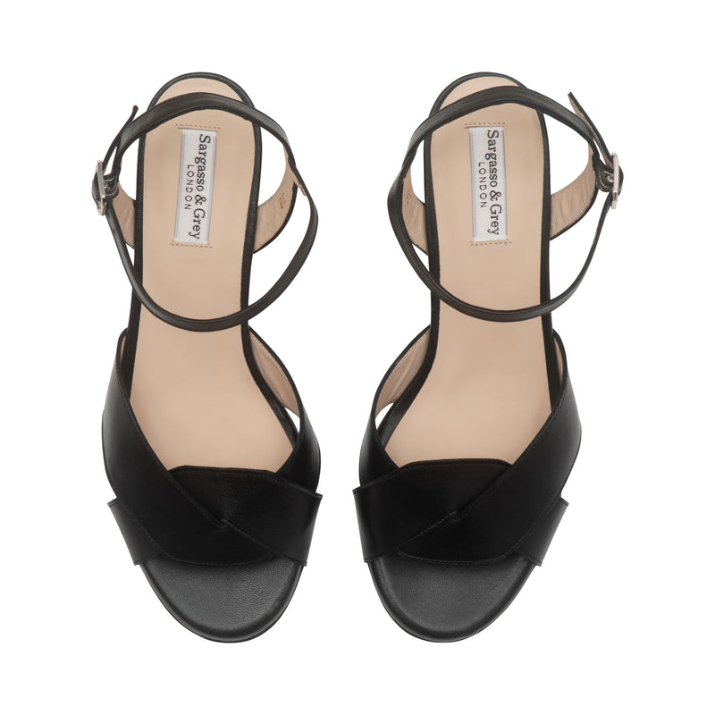 Isabella - Extra-Wide Fit Sandal - Black Leather