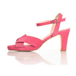 Isabella - Extra-Wide Fit Sandal - Pink Suede