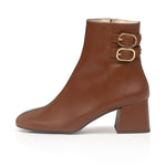 Jasper Wide Fit Boots - Brown Leather