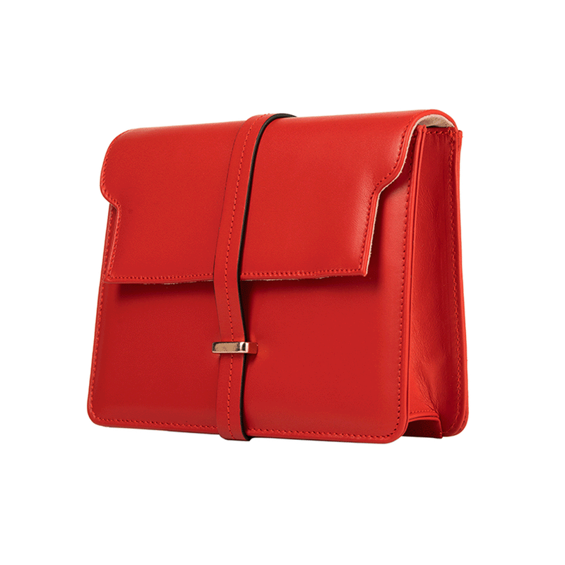 Jessamy Crossbody Bag - Red Leather