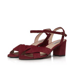 Krista - Extra-Wide Fit Sandal - Burgundy Suede