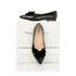 Laura Wide Fit Ballet Flats With Bow - Black Patent