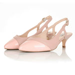 Lena Extra-Wide Fit Slingback - Pink Leather
