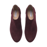 Lily Extra-Wide Fit Boots - Burgundy Suede