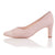 Lisa Wide Fit Court Shoe – Rose Pink Leather