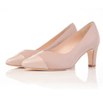 Lisa Extra-Wide Fit Court Shoe – Rose Pink Leather