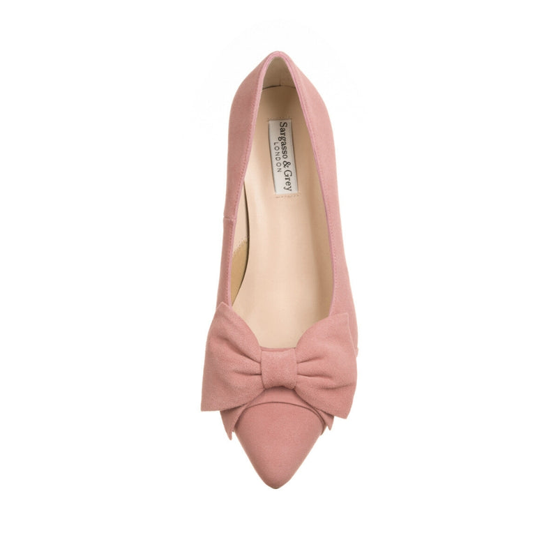 Lori Extra-Wide Fit Court Shoe – Peony Pink Suede