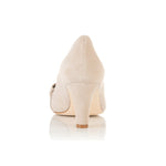 Lori Extra-Wide Fit Court Shoe – Sand Suede