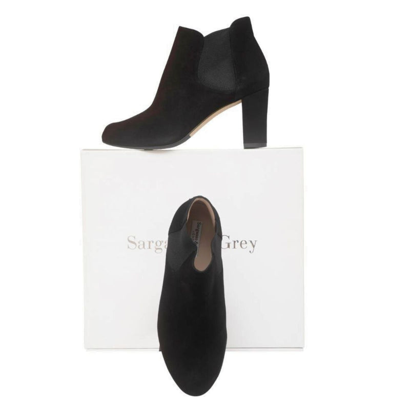 Lucille Extra-Wide Fit Boots - Black Suede