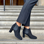 Lucille Extra-Wide Fit Boots - Black Suede