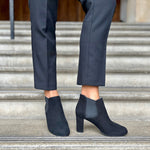 Lucille Extra-Wide Fit Boots - Black Suede