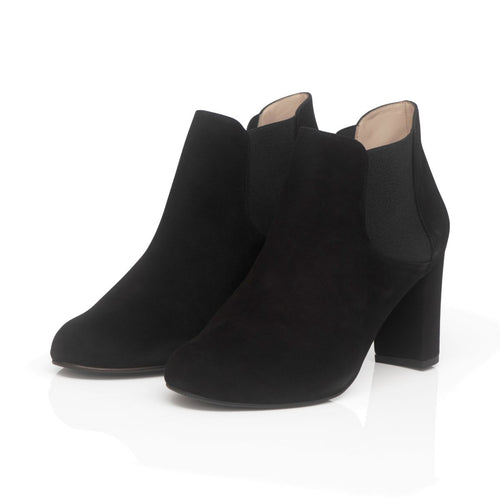 Lucille Extra-Wide Fit Boots - Black Suede