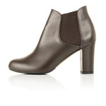 Lucy Wide Fit Boots - Brown Leather