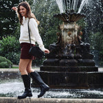 Luna - Ex-Wide Fit Knee High Boots - Black Leather - COMING SOON