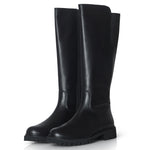 Luna - Ex-Wide Fit Knee High Boots - Black Leather - COMING SOON