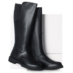 Luna - Ex-Wide Fit Knee High Boots - Black Leather - COMING SOON