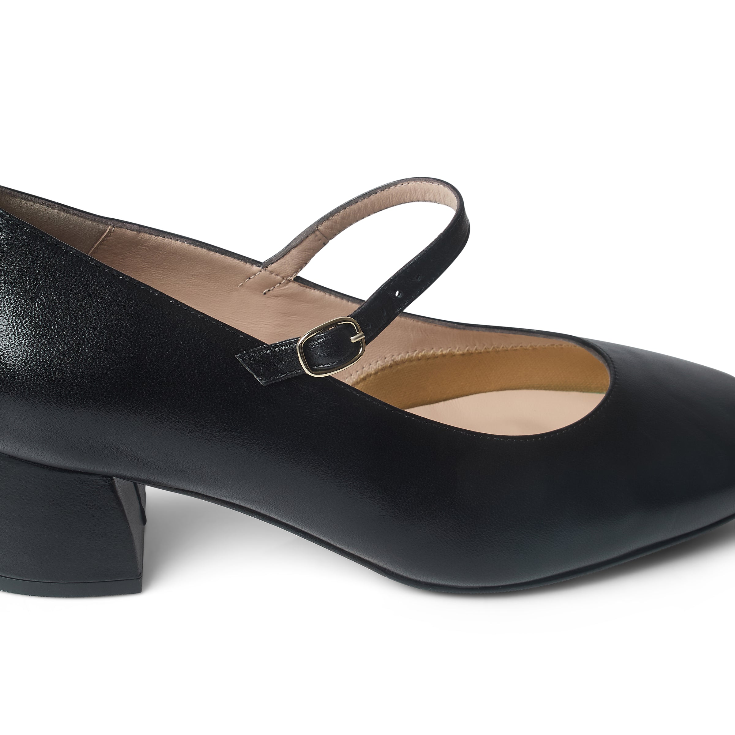Extra-wide Fit Black Leather Mary Jane shoes Sargasso and Grey Extra-wide Fit Black Leather Mary Jane shoes Sargasso and Grey