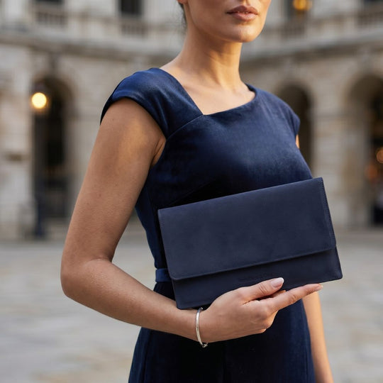 Leather & Suede Clutches & Bags Sargasso and Grey Leather & Suede Clutches & Bags Sargasso and Grey