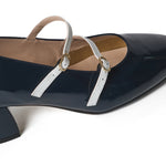 Mary Jane - Extra-Wide Fit - Navy Patent Leather