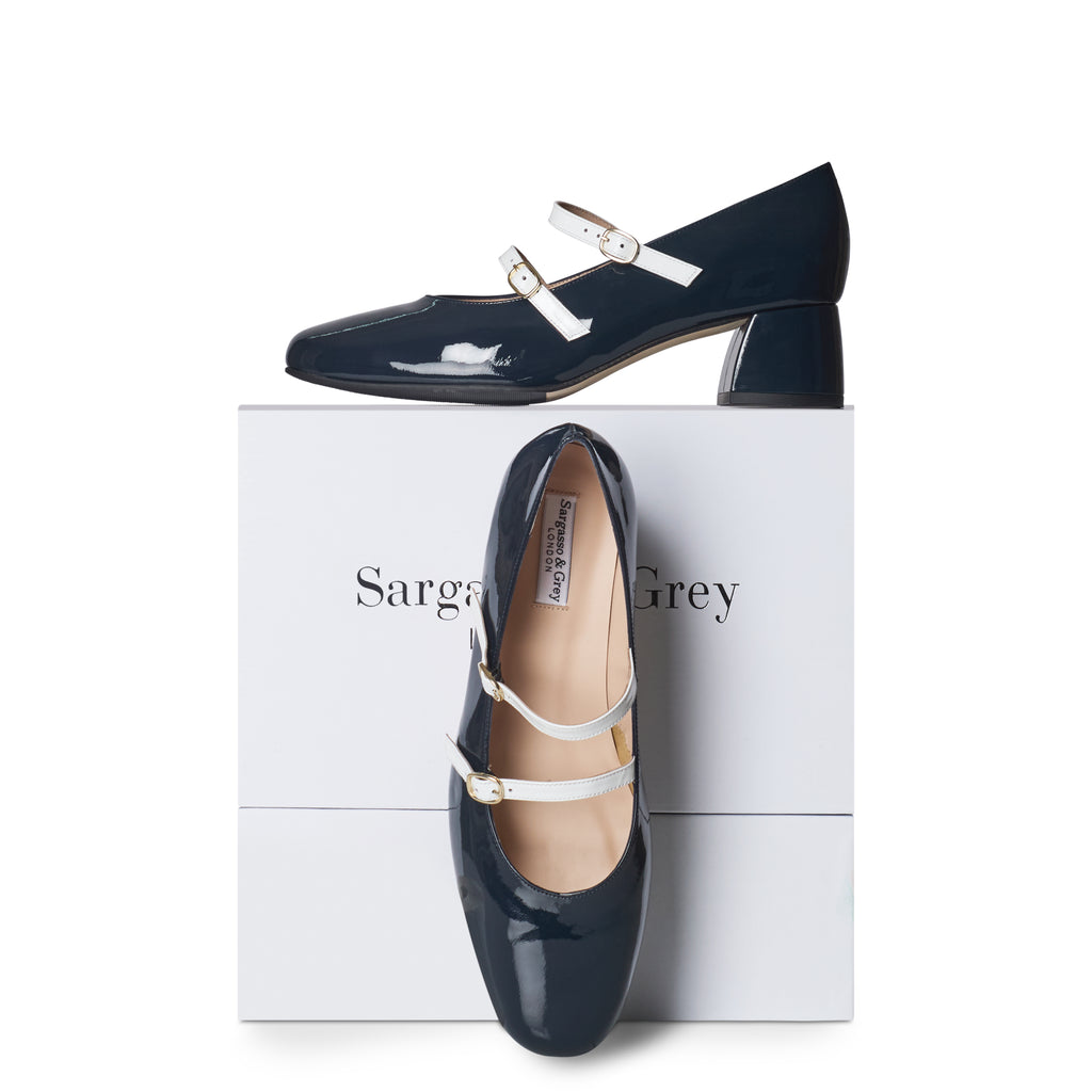 Mary Jane Extra Wide Fit Patent Leather