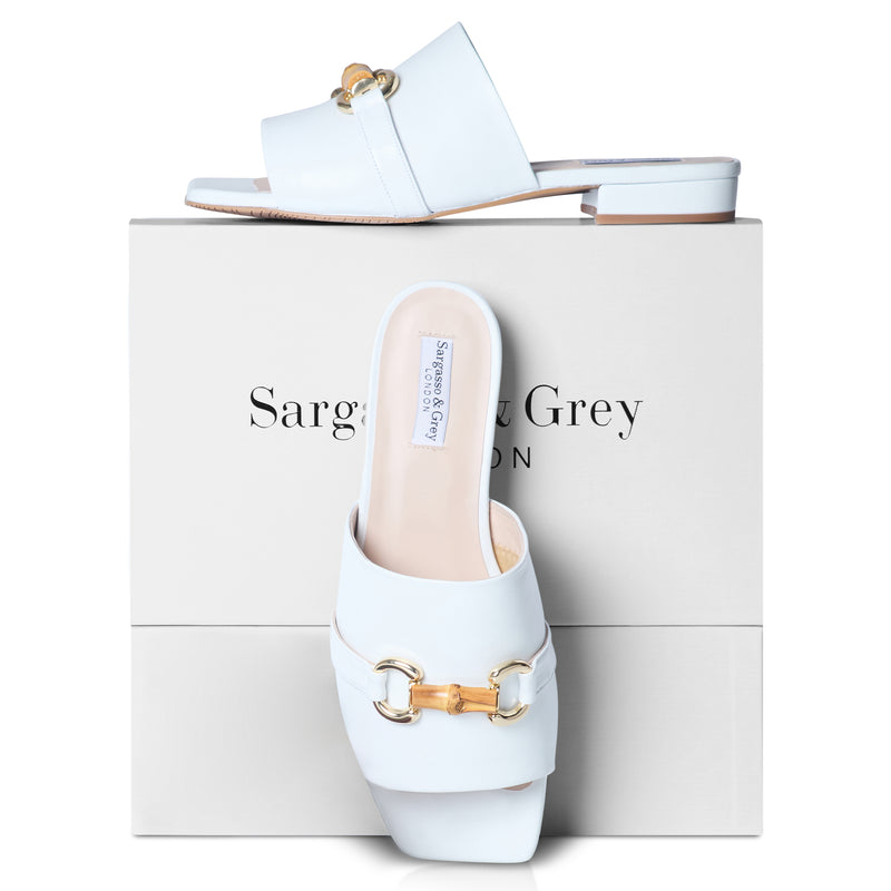 Miley Extra-wide Fit Sandals - White Leather