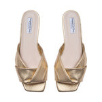 Missy Extra Wide Fit Sandals - Gold Leather
