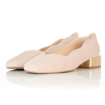 Olivia Wide Fit Pumps – Pink Suede