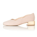 Olivia Wide Fit Pumps – Pink Suede