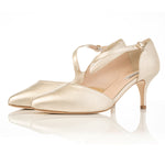 Penelope Extra-Wide Fit Shoes - Gold Leather