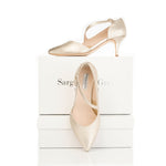 Penelope Extra-Wide Fit Shoes - Gold Leather