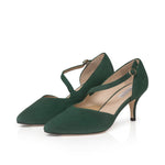 Phillie Extra-Wide Fit Shoes - Green Suede