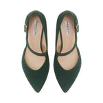 Phillie Extra-Wide Fit Shoes - Green Suede