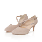 Phillie Extra-Wide Fit Shoes - Sand Suede