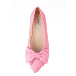 Dionne Extra-Wide Fit Flats - Pink Suede