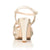 Star - Wide Fit Platform Sandal - Gold Leather