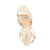 Star - Wide Fit Platform Sandal - Gold Leather