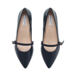 Stevie Extra-Wide Fit Court Shoe – Navy Patent Leather
