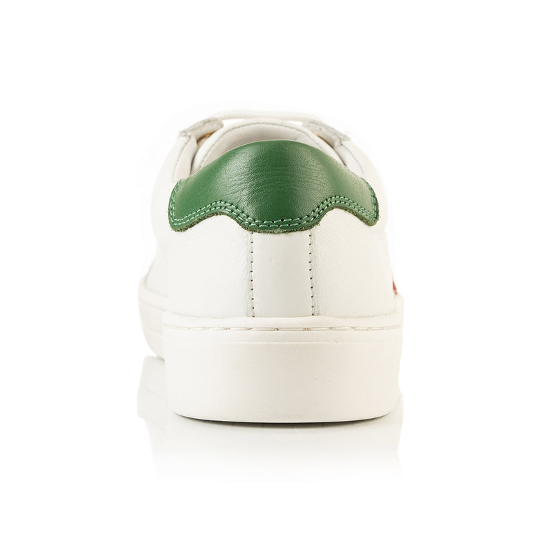 Superstella Wide Fit Trainers - Green & Pink Leather