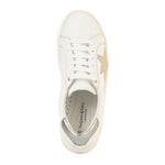 Superstella Wide Fit Trainers - Gold & Silver Leather
