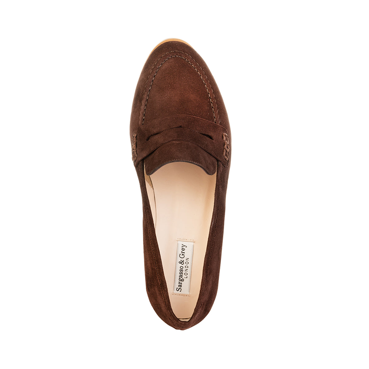 Sylvie | Wide Fit Loafers in Brown Suede – Sargasso and Grey