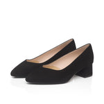 Tori Extra-Wide Fit Courts - Black Suede