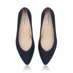 Tori Extra-Wide Fit Courts - Navy Suede