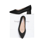 Tori Extra-Wide Fit Courts - Black Leather