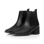 Vallera Extra-Wide Fit Boots - Black Leather