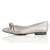 Venetia Wide Fit Ballet Flats - Pewter Leather