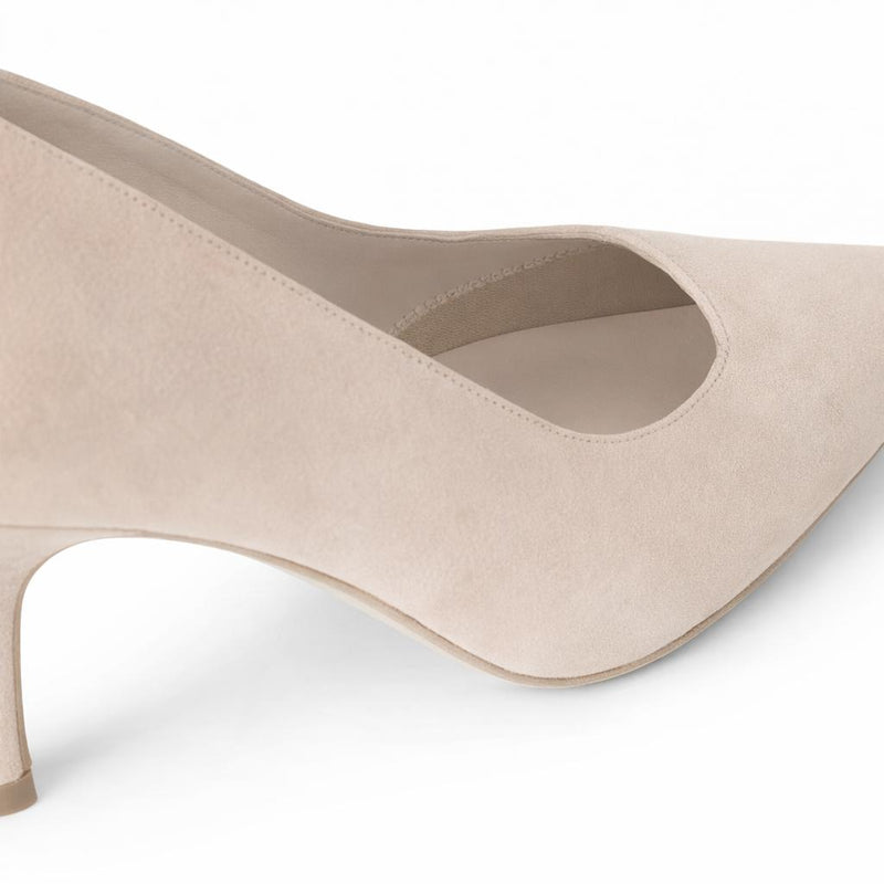Extra Wide Fit Almond Suede Court Shoes – Sargasso and Grey